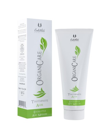 Pasta de dinti organica cu aloe vera, eucalipt si nalba OrganiCare Aloe Vera Toothpaste