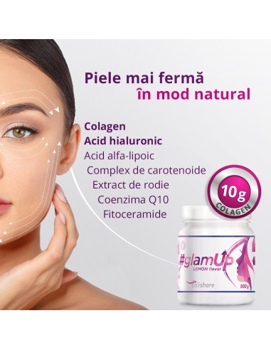 GlamUp CaliVita - bautura revolutionara de infrumusetare cu colagen, acid hialuronic si antioxidanti naturali